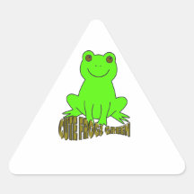 Cute Frogs Green Stickers