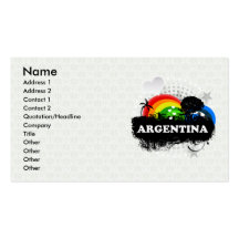 Cute Fruity Argentina Business Card
