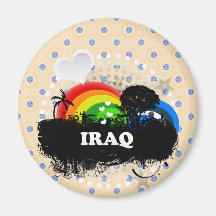 Cute Fruity Iraq Magnet