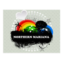 Cute Fruity Northern Mariana Post Cards