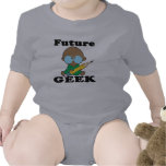 cute future geek black baby tshirts