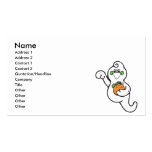 cute ghost and pumpkin business cards