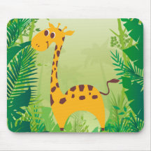 Cute Giraffe Mousepad