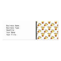 Cute Giraffe Pattern. Business Card