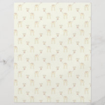 Cute Giraffe Pattern on Yellow. Custom Flyer