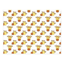 Cute Giraffe Pattern. Post Cards