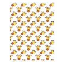 Cute Giraffe Pattern. Post Cards