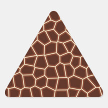 Cute Giraffe Print Triangle Sticker