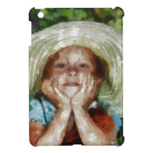 Cute Girl Outdoor Painting iPad Mini Cases