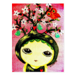 Cute Girl - She Grows A Tree Post Card