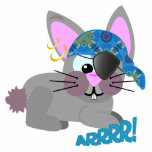 Cute Goofkins bunny rabbit pirate Cut Out