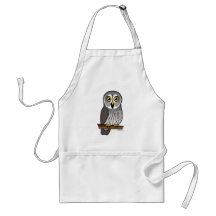 Cute Great Grey Owl Aprons