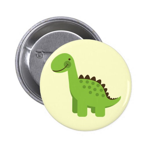 Cute Green Dinosaur Pins