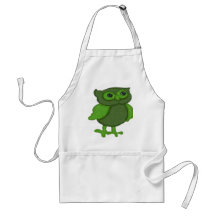 Cute Green Owl Aprons