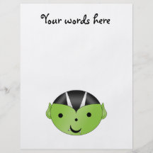 Cute green vampire flyers