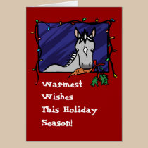 Cute Grey Pony Christmas cards