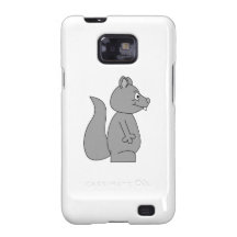 Cute Grey Squirrel Galaxy SII Covers