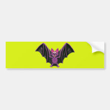 Cute Halloween Bat Bumper Sticker