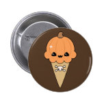 Cute Halloween Ice Cream Cone Pinback Buttons