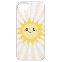 Cute Happy Sun starburst iPhone 5 Covers
