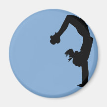 Cute iFlip Gymnastics Gifts Refrigerator Magnets