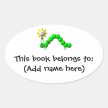 Cute Inchworm with an idea! Stickers