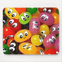 Cute Jelly Bean Smileys Mousepad