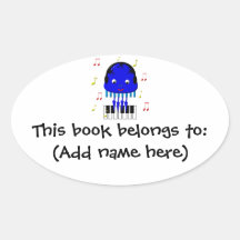 Cute Jellyfish Jamming Stickers