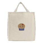 cute kawaii muffin embroidered tote bag embroidered bags