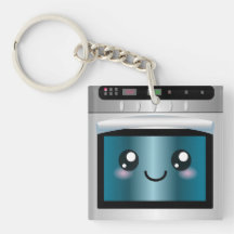 Cute Kawaii Oven - Chef & Baker Gifts Acrylic Key Chain