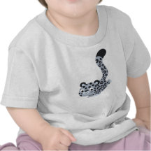 Cute Landing Cartoon Snow Leopard Baby T-Shirt