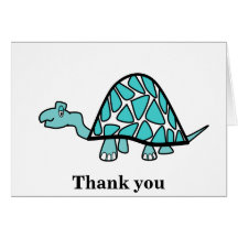 Cute little blue turtle cards