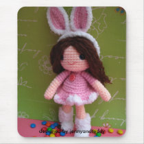 Cute little girl mousepads