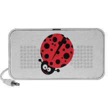 cute little goofy ladybug with lots of spots iPhone speaker