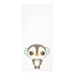 cute little snow day penguin cartoon rack cards