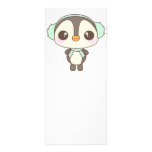 cute little snow day penguin cartoon rack cards