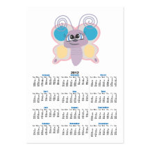 cute little vector butterfly cartoon business card templates