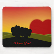 Cute Lucky Pinkie Valentine's Day Mousepad