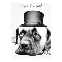 Cute Mastiff dog Personalized Invite