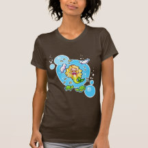 Cute Mermaid Ladies Petite T-Shirt