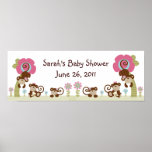 Cute Monkey Girl Poster/Banner