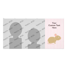 Cute mouse. picture card