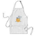 cute mouse protecting cheese apron