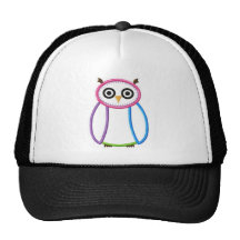 Cute Multi coloured Owl Mesh Hats