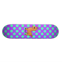 Cute Orange Llama Skate Decks