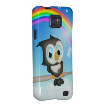 Cute Owl & Rainbow Samsung Galaxy Case
