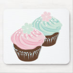 Cute Pastel Frosted Cupcakes Mousepad