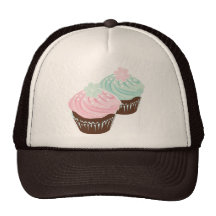 Cute Pastel Frosted Cupcakes Trucker Hat