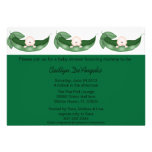 Cute Pea In A Pod Baby Shower Invitation