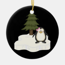 Cute Penguin Christmas Ornament